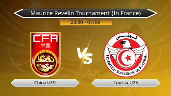 Maurice Revello Tournament (In France) - China U19 vs Tunisia U23
