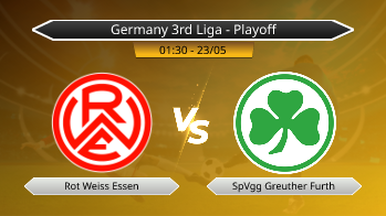 Germany 3rd Liga - Playoff Rot Weiss Essen VS SpVgg Greuther Furth
