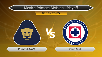 Mexico Primera Division - Playoff Pumas UNAM VS Cruz Azul