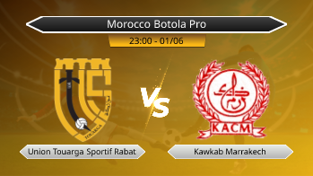 Morocco Botola Pro Union Touarga Sportif Rabat VS Kawkab Marrakech