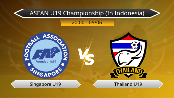 ASEAN U19 Championship (In Indonesia) - Singapore U19 vs Thailand U19