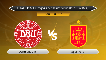 UEFA U19 European Championship (In Wales) - Denmark U19 vs Spain U19