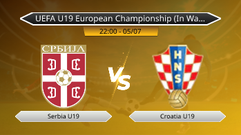 UEFA U19 European Championship (In Wales) - Serbia U19 vs Croatia U19