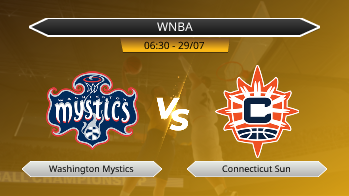 WNBA Washington Mystics VS Connecticut Sun