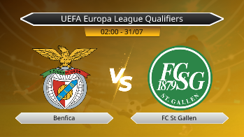 UEFA Europa League Qualifiers Benfica VS FC St Gallen