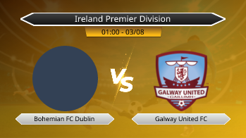 Ireland Premier Division Bohemian FC Dublin VS Galway United FC