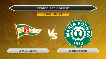 Poland 1st Division Lechia Gdansk VS Warta Poznan