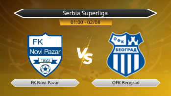 Serbia Superliga FK Novi Pazar VS OFK Beograd