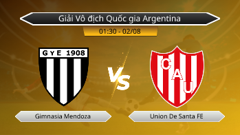 Giải Vô địch Quốc gia Argentina Gimnasia Mendoza VS Union De Santa FE