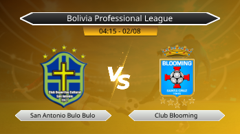 Bolivia Professional League San Antonio Bulo Bulo VS Club Blooming