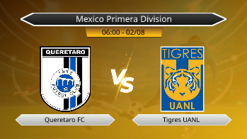 Mexico Primera Division Queretaro FC VS Tigres UANL