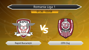 Romania Liga 1 Rapid București VS CFR Cluj