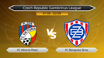 Czech Republic Gambrinus League FC Viktoria Plzen VS FC Zbrojovka Brno