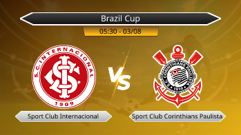 Brazil Cup Sport Club Internacional VS Sport Club Corinthians Paulista