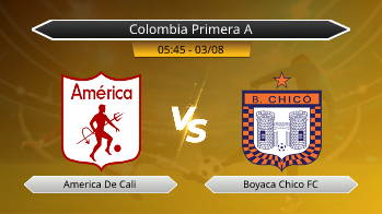 Colombia Primera A America De Cali VS Boyaca Chico FC