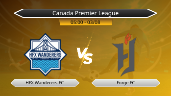 Canada Premier League HFX Wanderers FC VS Forge FC