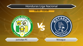 Honduras Liga Nacional Juticalpa FC VS Motagua