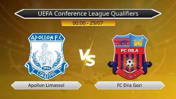UEFA Conference League Qualifiers Apollon Limassol VS FC Dila Gori