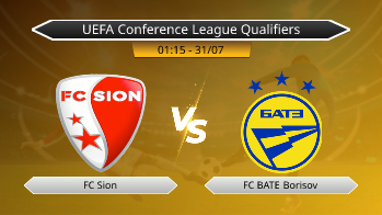 UEFA Conference League Qualifiers FC Sion VS FC BATE Borisov