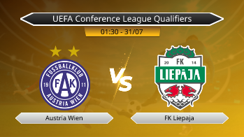 UEFA Conference League Qualifiers Austria Wien VS FK Liepaja
