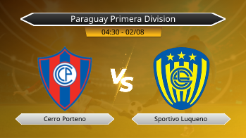 Paraguay Primera Division Cerro Porteno VS Sportivo Luqueno