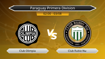 Paraguay Primera Division Club Olimpia VS Club Rubio Nu