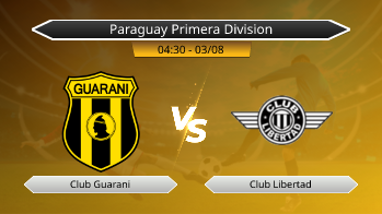 Paraguay Primera Division Club Guarani VS Club Libertad