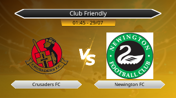 Club Friendly Crusaders FC VS Newington FC