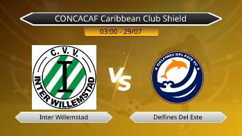 CONCACAF Caribbean Club Shield Inter Willemstad VS Delfines Del Este