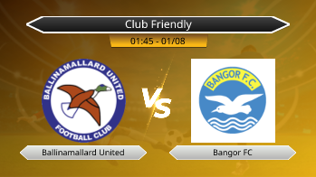 Club Friendly Ballinamallard United VS Bangor FC