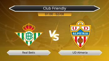 Club Friendly Real Betis VS UD Almeria