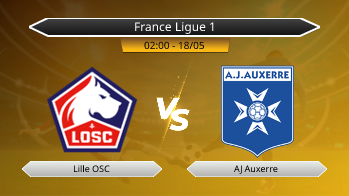 France Ligue 1 - Lille OSC vs AJ Auxerre