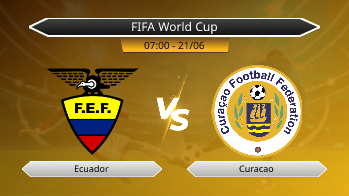 FIFA World Cup - Ecuador vs Curacao