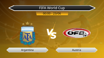 FIFA World Cup - Argentina vs Austria