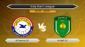 Iraq Stars League Al Zawraa SC VS Al Naft SC