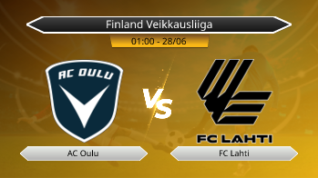 Finland Veikkausliiga - AC Oulu vs FC Lahti