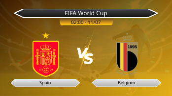 FIFA World Cup - Spain vs Belgium