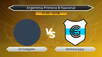 Argentina Primera B Nacional CA Colegiales VS Gimnasia Jujuy