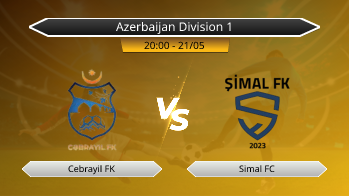 Azerbaijan Division 1 Cebrayil FK VS Simal FC
