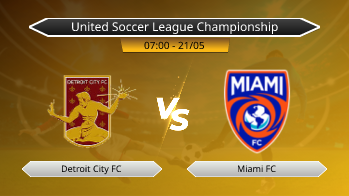 United Soccer League Championship Detroit City FC VS Miami FC