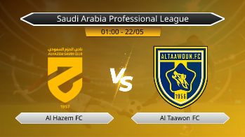 Saudi Arabia Professional League Al Hazem FC VS Al Taawon FC