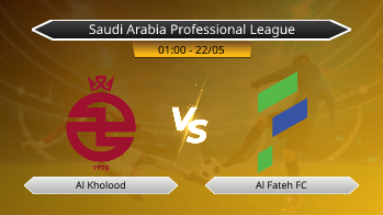 Saudi Arabia Professional League Al Kholood VS Al Fateh FC