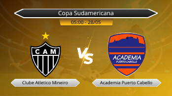 Copa Sudamericana Clube Atletico Mineiro VS Academia Puerto Cabello