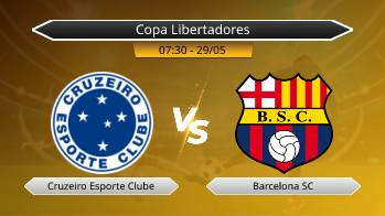 Copa Libertadores - Cruzeiro Esporte Clube vs Barcelona SC