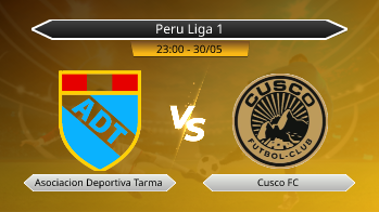 Peru Liga 1 Asociacion Deportiva Tarma VS Cusco FC
