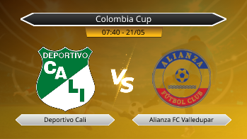 Colombia Cup Deportivo Cali VS Alianza FC Valledupar