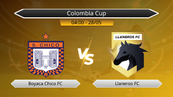 Colombia Cup Boyaca Chico FC VS Llaneros FC